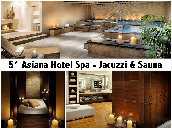 5* Asiana Hotel Spa - 60mins Spa Relaxation Therapy for only AED89. Jacuzzi & Sauna Options Available!