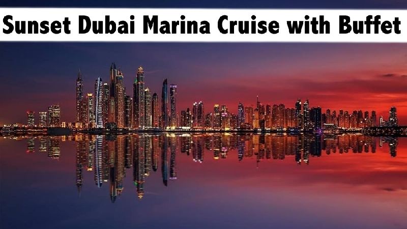 Sunset Dubai Marina Buffet on Glass Boat - 60mins Sailing for only AED89