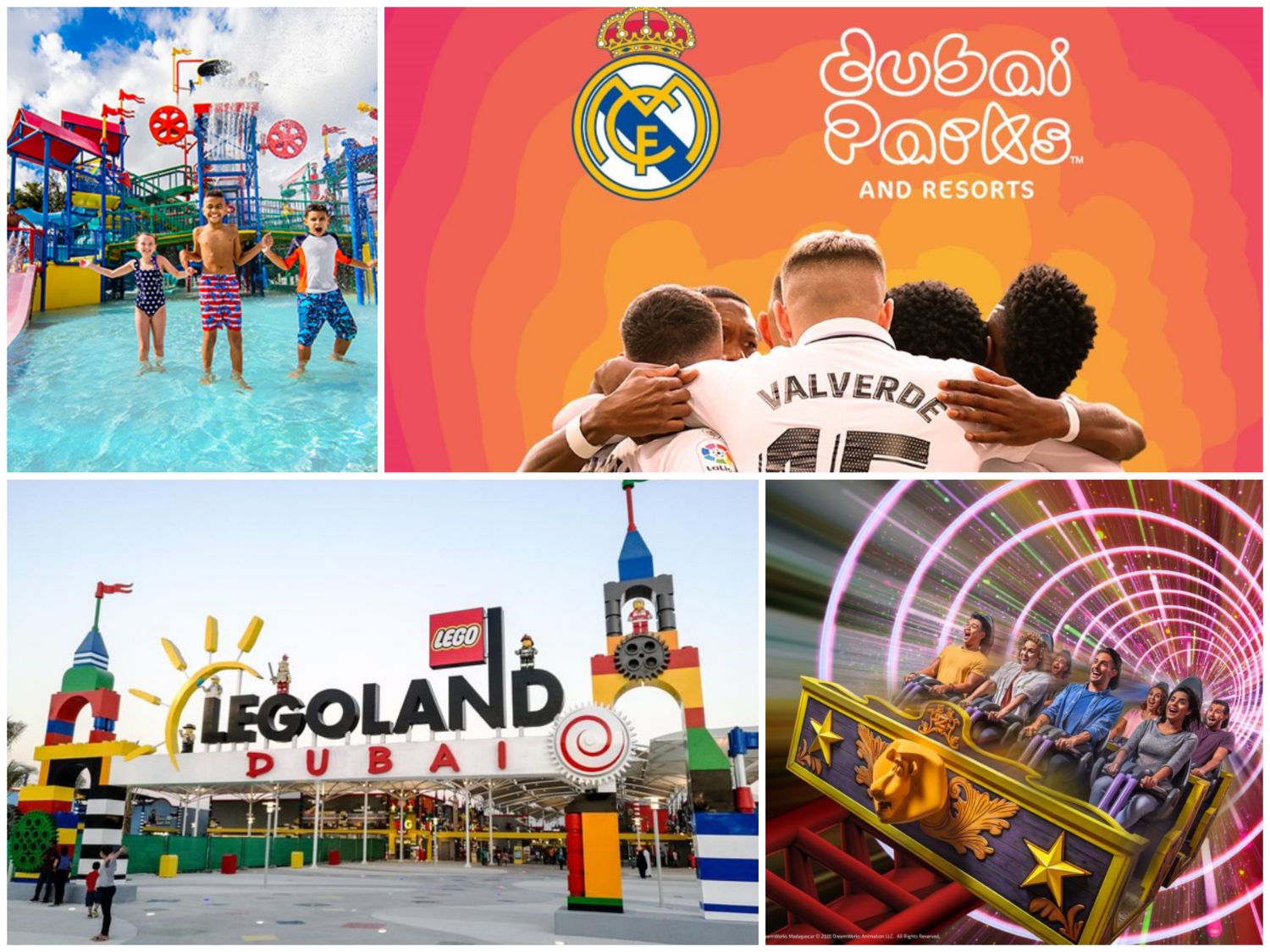 Real Madrid World | LEGOLAND | Motiongate | Legoland Waterpark - 1 Day 2 Parks Available