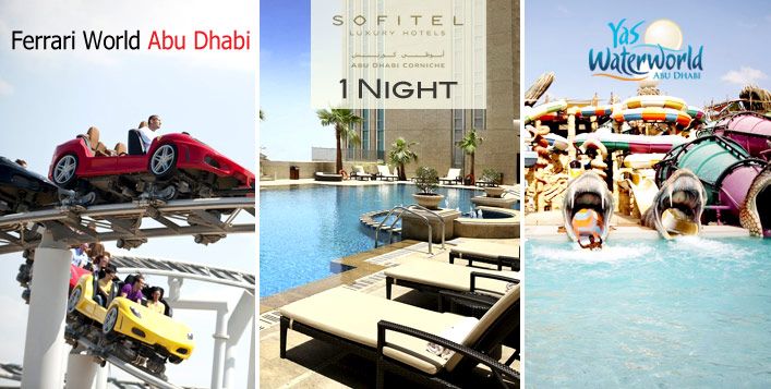 Staycation - 5* Sofitel Abu Dhabi Corniche - Unlimited Yas Parks Access (Sea World, Warner Bros, Ferrari World & Yas Waterworld)