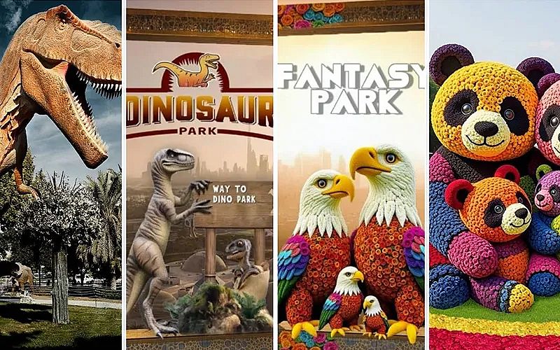 Dubai Garden Glow - Dinosaur Park + Fantasy Park | Open Dated Tickets