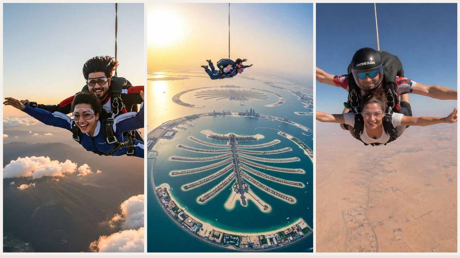 SkyDive Tandem over the Desert OR over the Dubai Palm (with Video & Pictures)